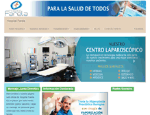 Tablet Screenshot of hospitalfarela.com.sv